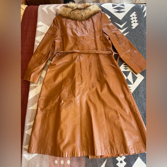 Vintage Leather Fox fur jacket - Picture 4 of 11